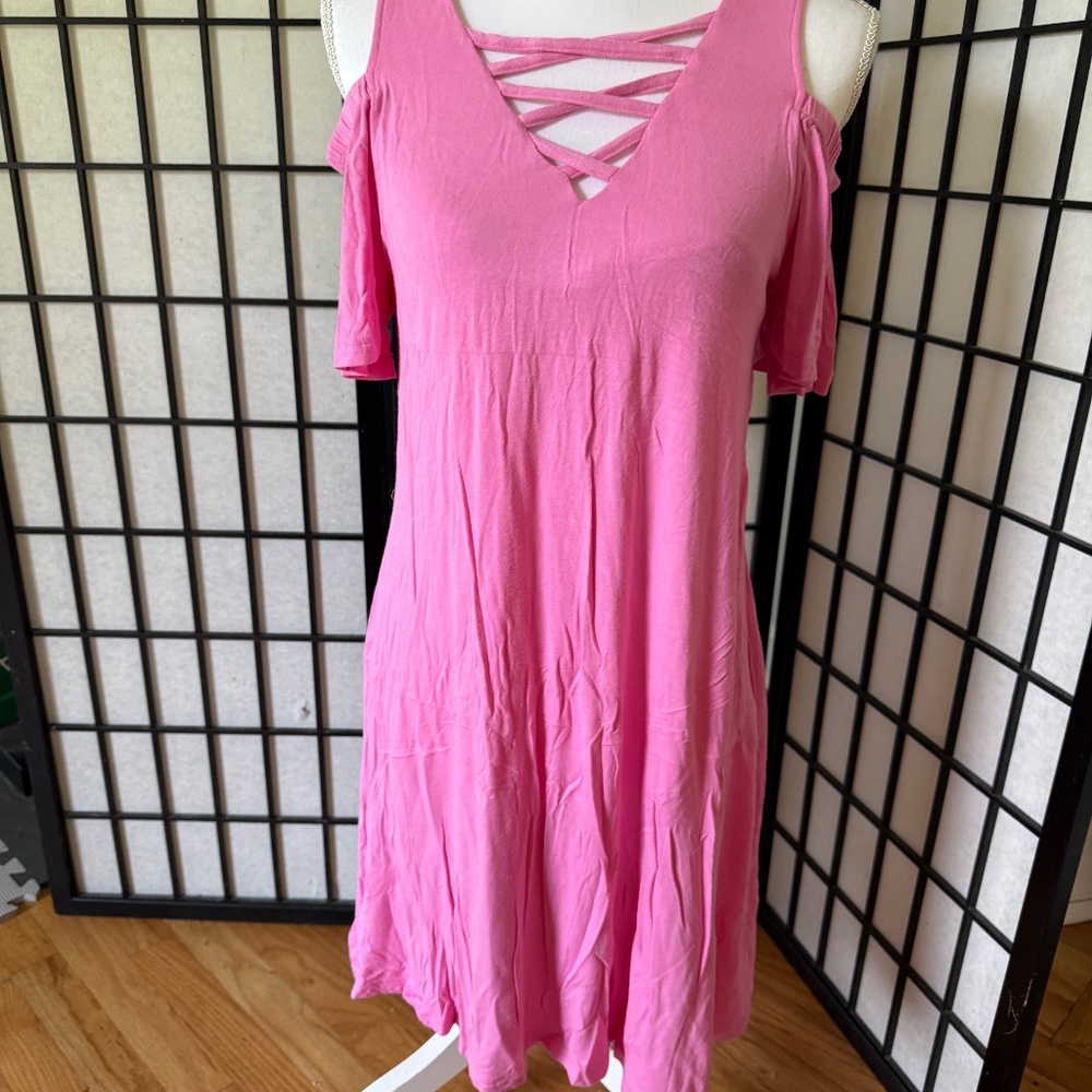 Simply Southern Pink Midi Dress Small